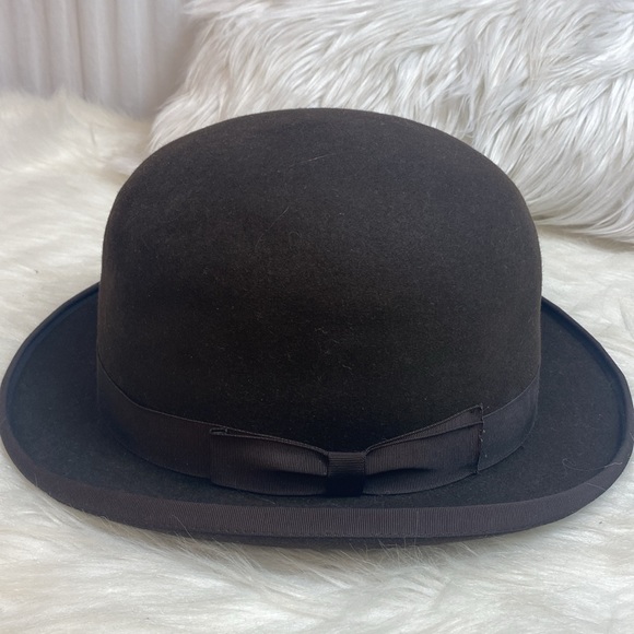 Pilgrim Gold Embossed Satin Fabric 7 1/4 center pinched hat main image 6